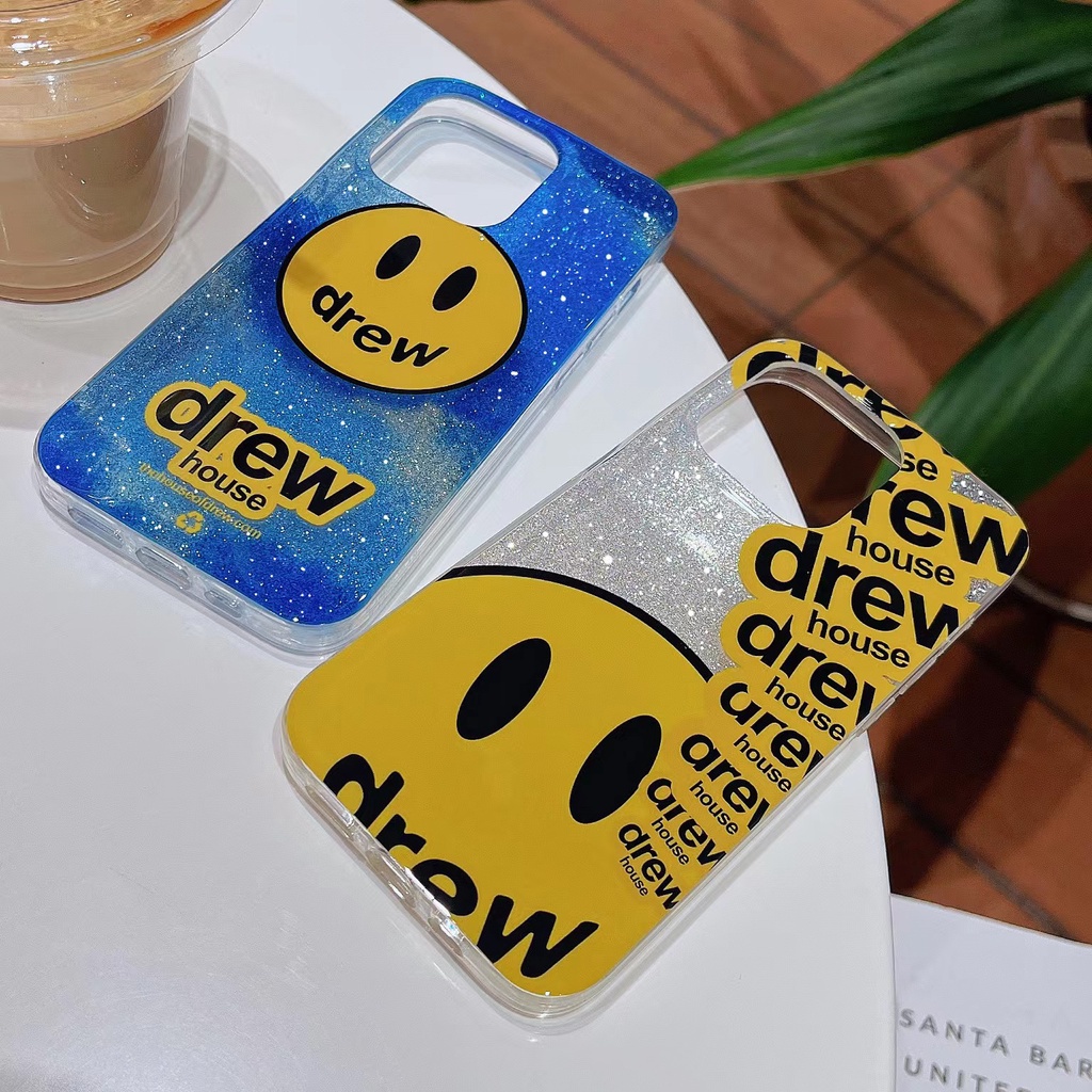 Ốp Điện Thoại TPU Mềm Trong Suốt Chống Rơi Họa Tiết Mặt Cười Cho iPhone 12 13 14 Pro Max