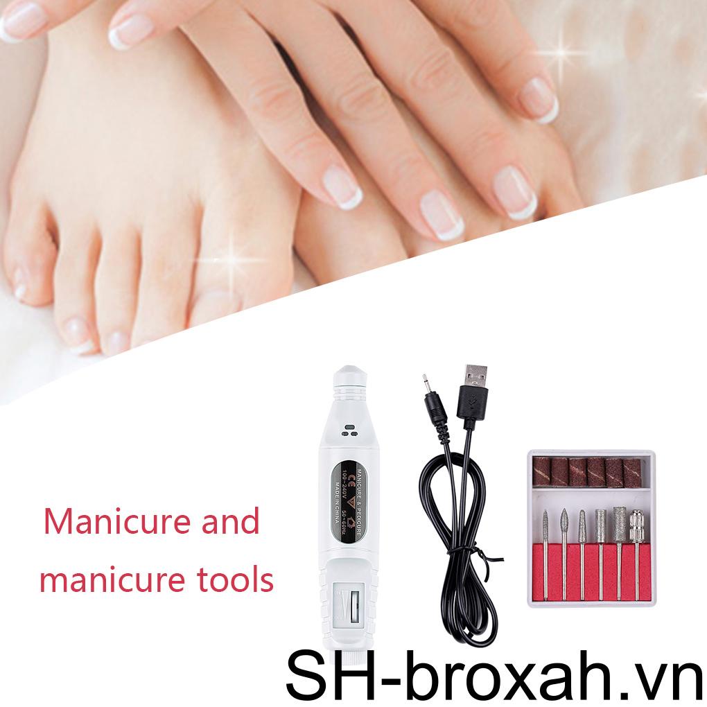 Bút Đánh Bóng Móng Tay Kèm Cáp USB Tiện Dụng Cho Salon