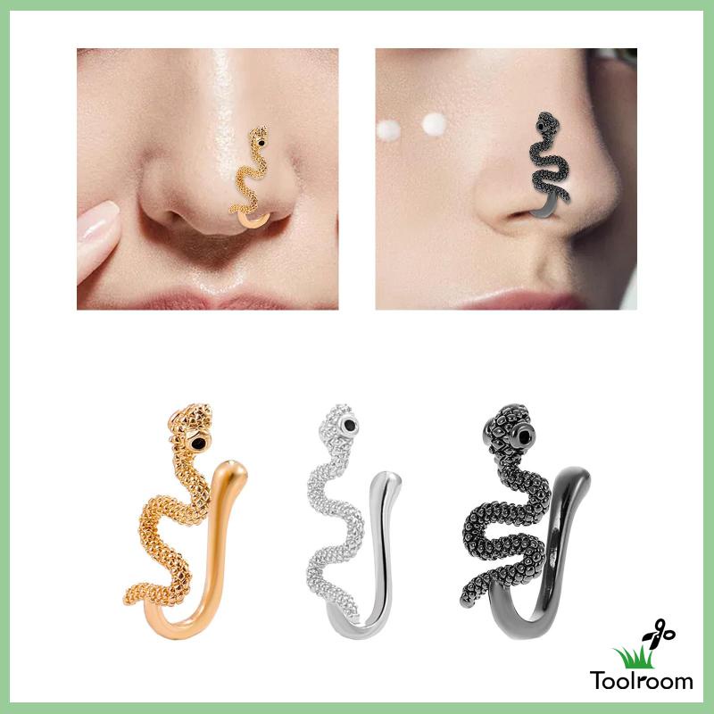 Khuyên Mũi Rắn Bằng Đồng Thời Trang Punk Cho Nữ