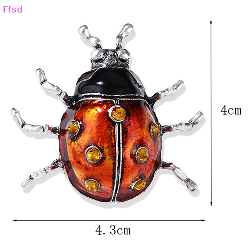 {Ffsd} Trâm Cài Áo Khoác Hình Bọ Cánh Cứng Tráng Men Vintage Phụ Kiện Cho Nữ Dự Tiệc Bán Chạy