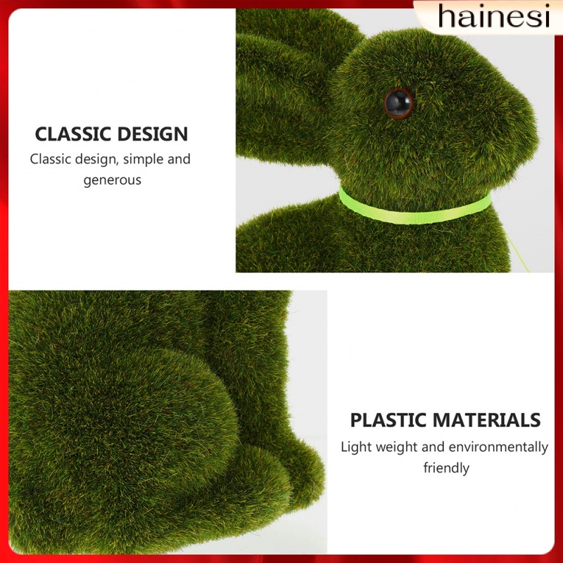 Set 2 Bức Tượng Thỏ Để Bàn Trang Trí Phục Sinh