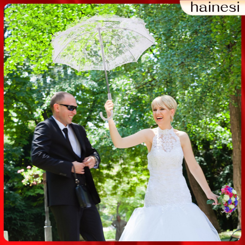 Dù Giấy Thêu Ren Trang Trí Xinh Xắn Dành Cho Bé Gái