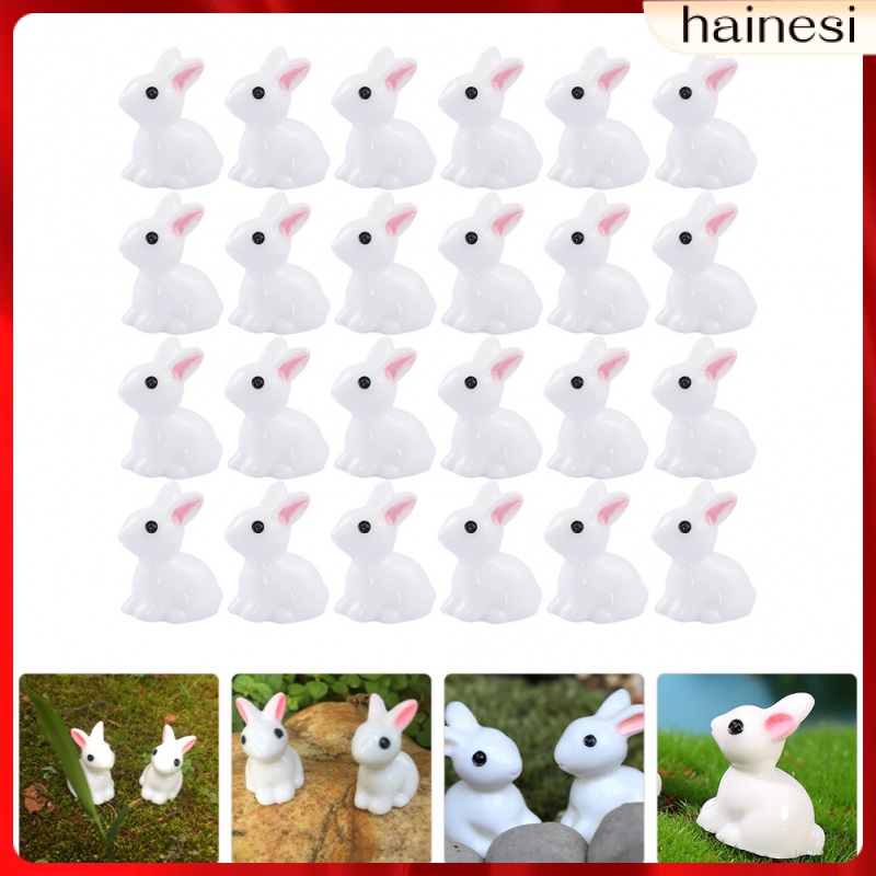 Set 40 Mô Hình Thỏ Mini Trang Trí Bánh Kem