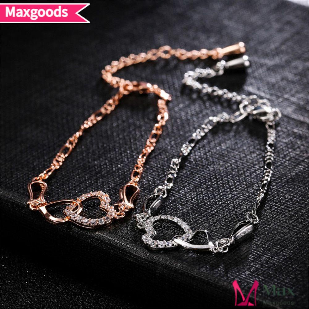 Vòng Tay Hợp Kim Đính Đá Lấp Lánh Thời Trang Cho Nữ