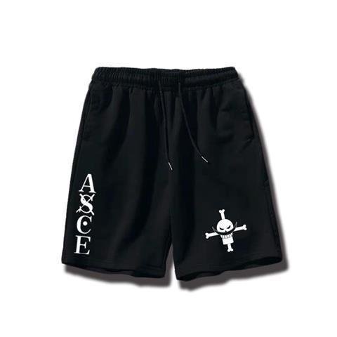 Quần Short Dáng Rộng In Hình one piece Mũ Rơm Luffy ins Siêu Hot Thời Trang Hàn Quốc