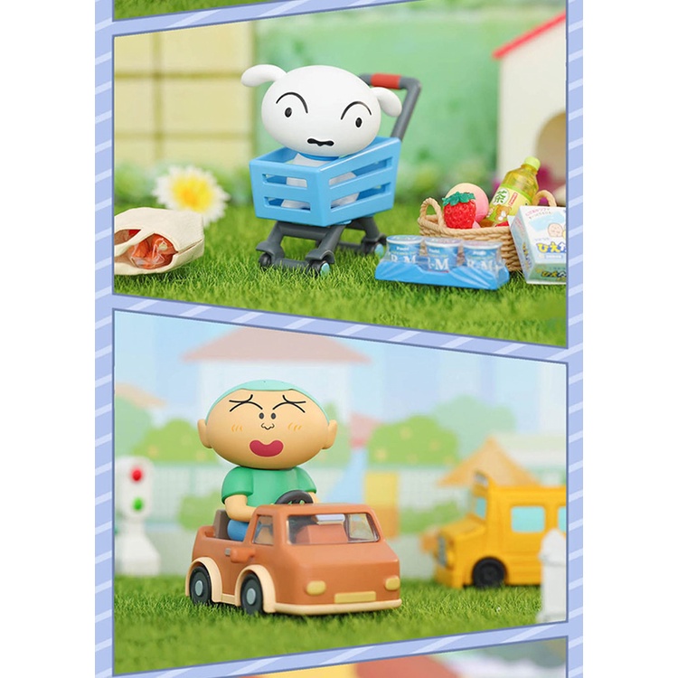 ★Hgtoys★ Set 52 Mô Hình Búp Bê Shin-Chan Trang Trí Xe Hơi