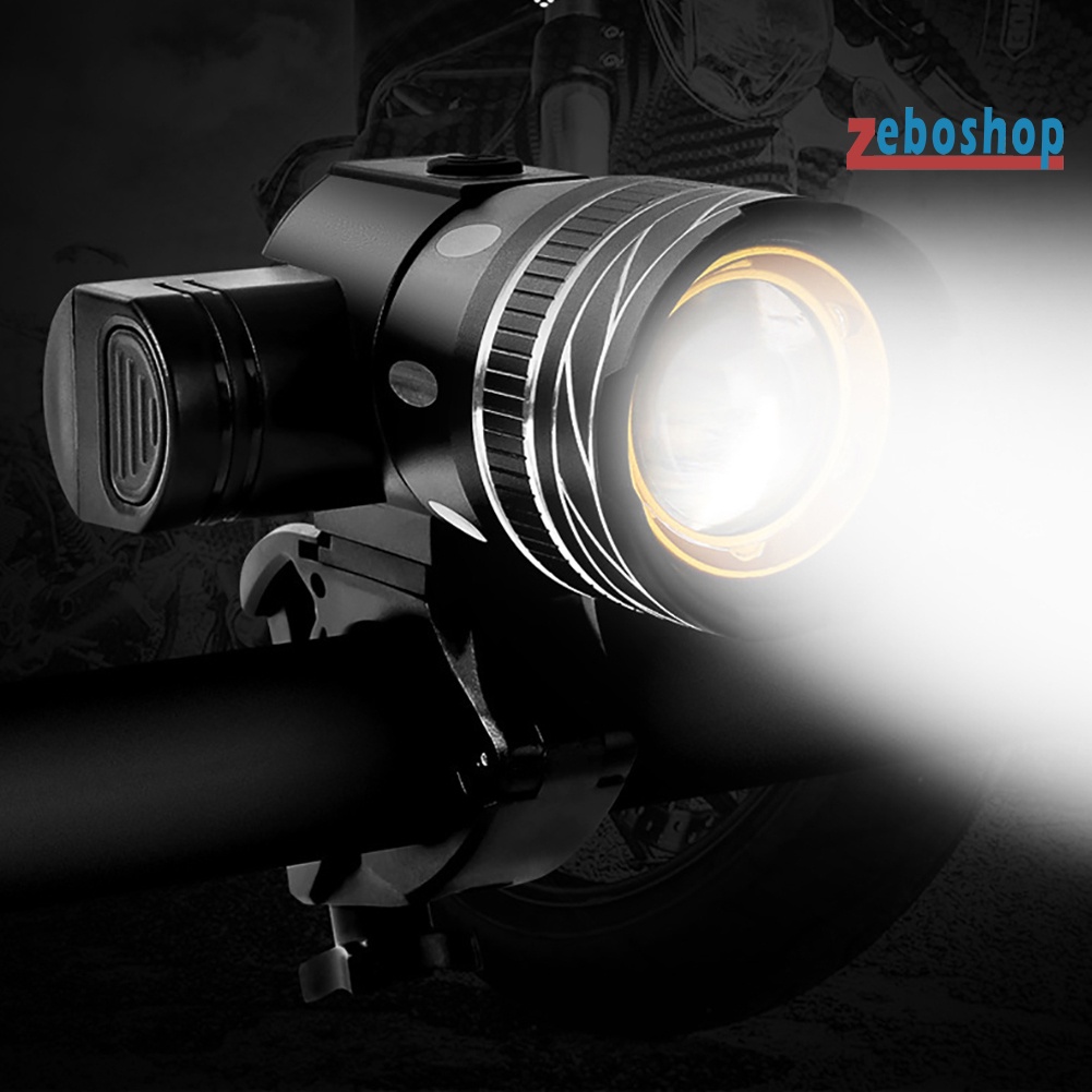 Đèn Pha LED Sạc USB Chống Thấm Nước An Toàn Dành Cho Xe Đạp