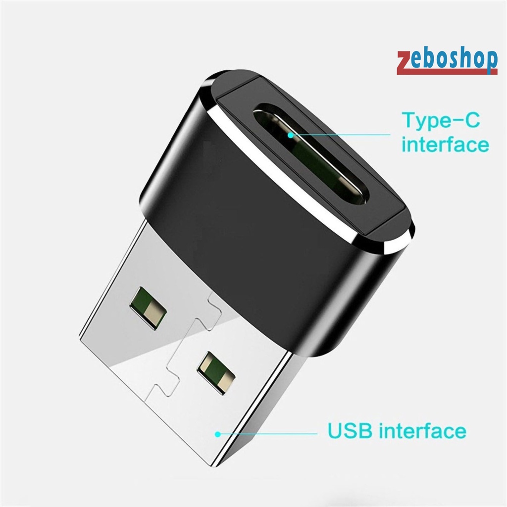 Đầu Chuyển Đổi Cổng Type C Sang Cổng USB Bằng Hợp Kim Tiện Dụng