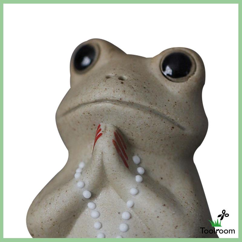 Mô Hình Tượng Ếch Thú Cưng Cỡ Nhỏ Bằng Gốm Thanh Lịch