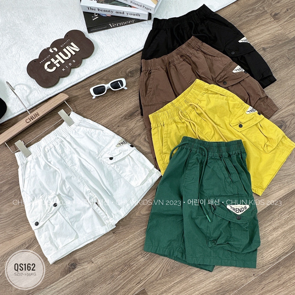 QS162 - QUẦN Short túi hộp tag Jeans Trends cho Bé