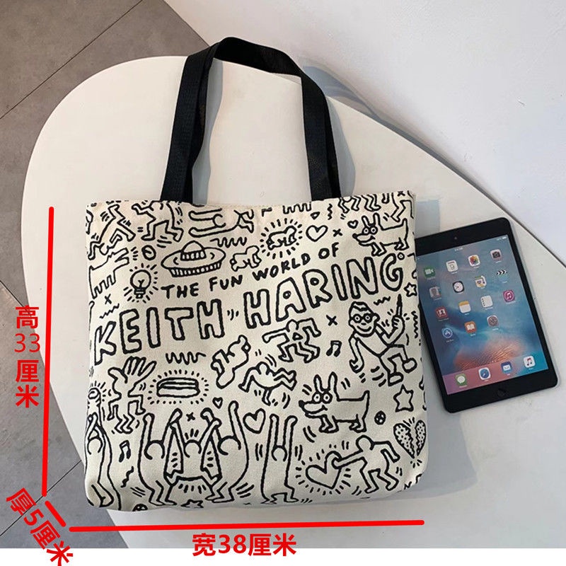 Túi Xách Canvas Cỡ Lớn Thời Trang Hàn Quốc Cho Nữ