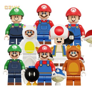 Đồ Chơi Lắp Ráp Mô Hình Nhân Vật Super Mario Baby Luigi Kinopio Min