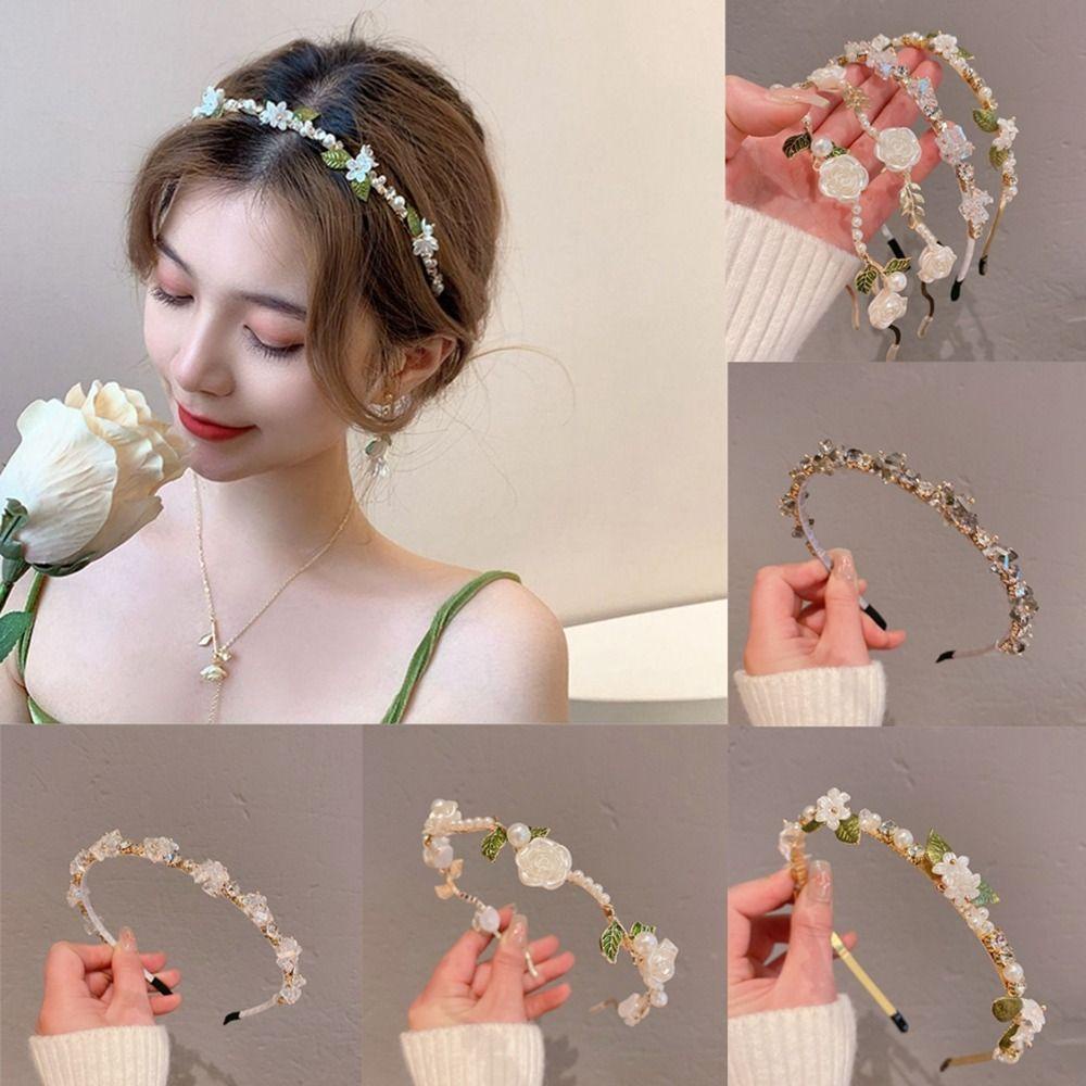 Băng Đô Cài Tóc Hình Hoa Hồng Dành Cho Nữ