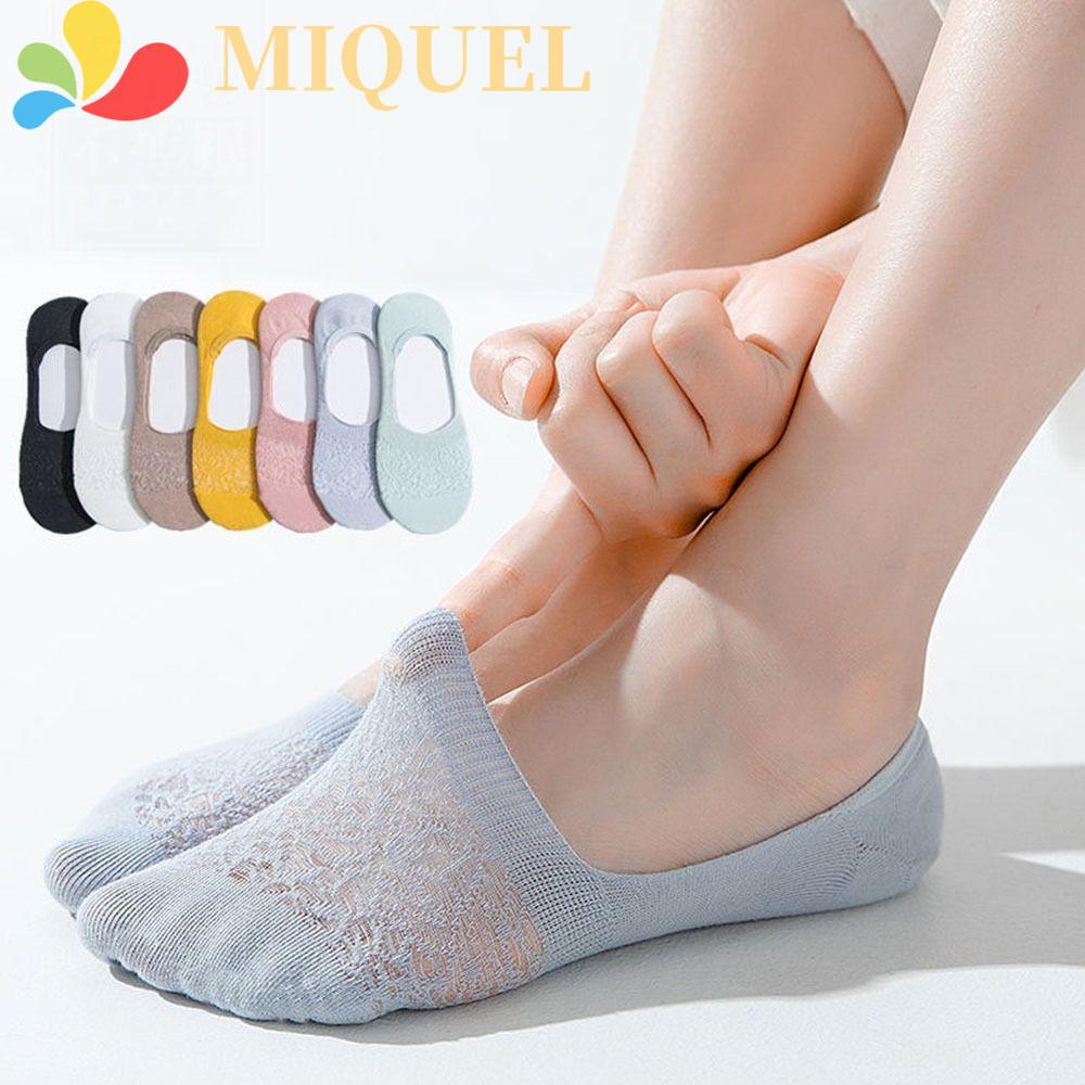 Đôi Vớ Ren Lưới Mỏng Màu Trơn Co Giãn Dành Cho Nữ