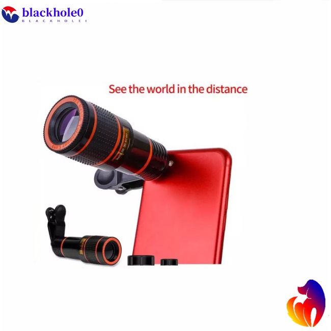 Ống Kính Macro HD Phóng To 12x 8x Có Kẹp Gắn Điện Thoại / Máy Ảnh