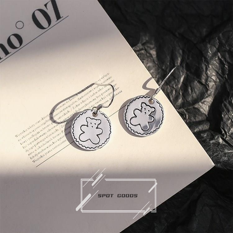 Vòng cổ Mặt Tròn Hình Gấu Và Bánh Quy Dễ Thương