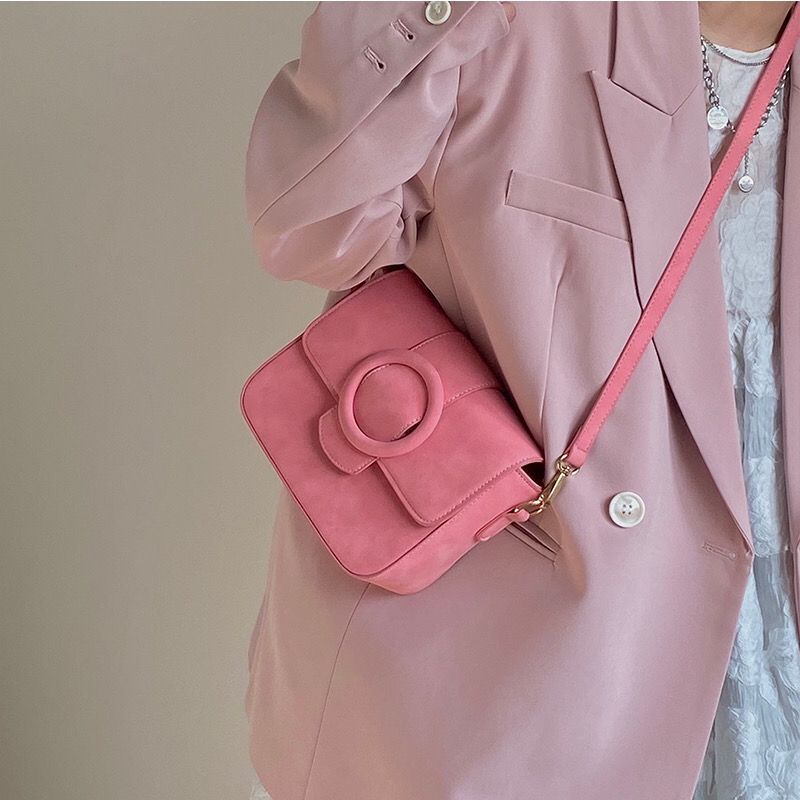 Túi Đeo Chéo Dáng Vuông Nhỏ Thiết Kế Mới Xinh Xắn Thời Trang Cho Nữ