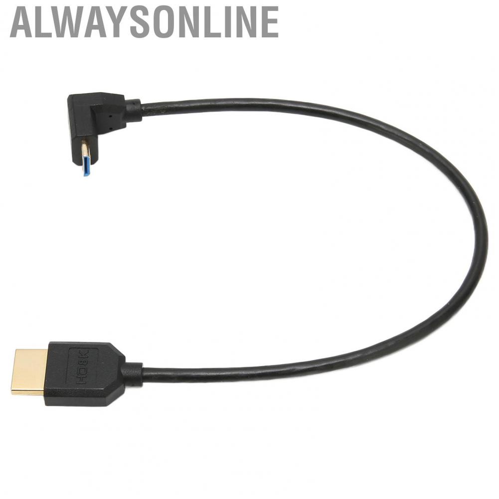 Alwaysonline HD Multimedia Interface Extension Line  Cable Gold Plated Connectors for Video Conferencing Systems Monitors