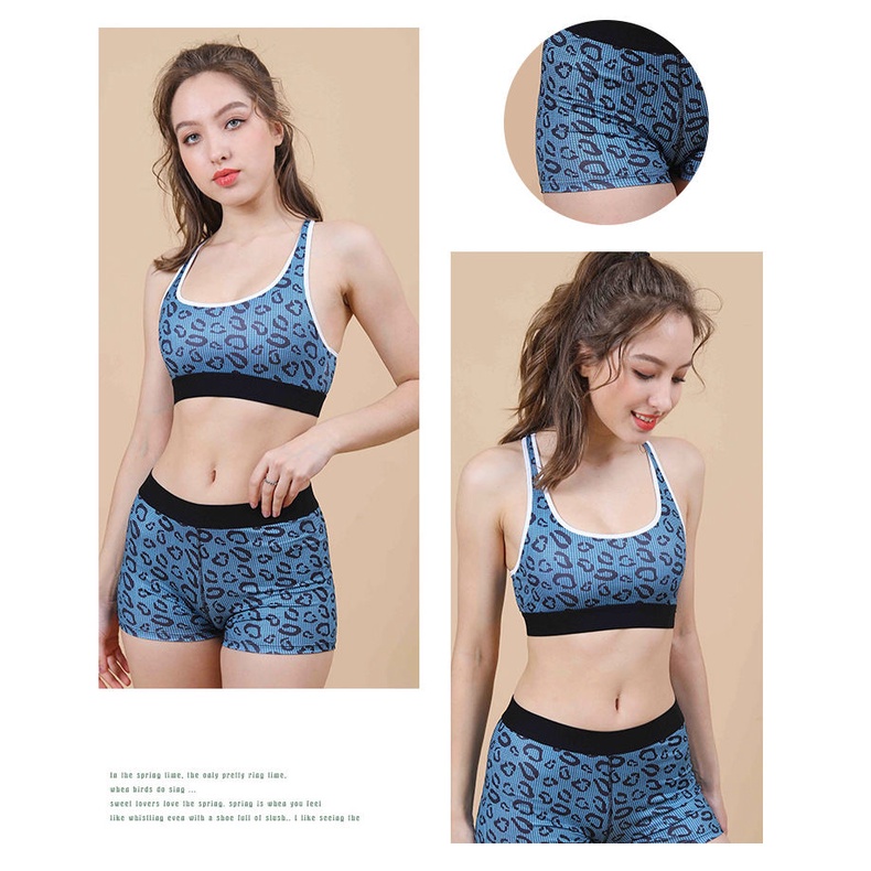 Bộ Đồ Thể Thao Hai Mảnh In Họa Tiết Ethika Dáng Ôm Nhanh Khô Thoáng Khí Thích Hợp Chạy Bộ Cho Nữ