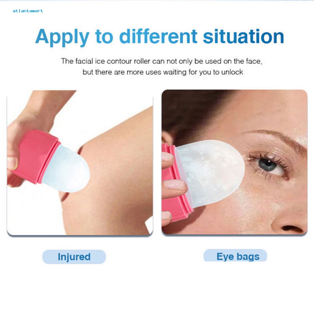 Túi Đựng Đồ Dùng Cao Cấp Tiện Dụng| Khay Làm Đá 100ml Bằng Silicone Giúp Làm Dịu Da Mặt Màu Đỏ Dùng Hàng Ngày