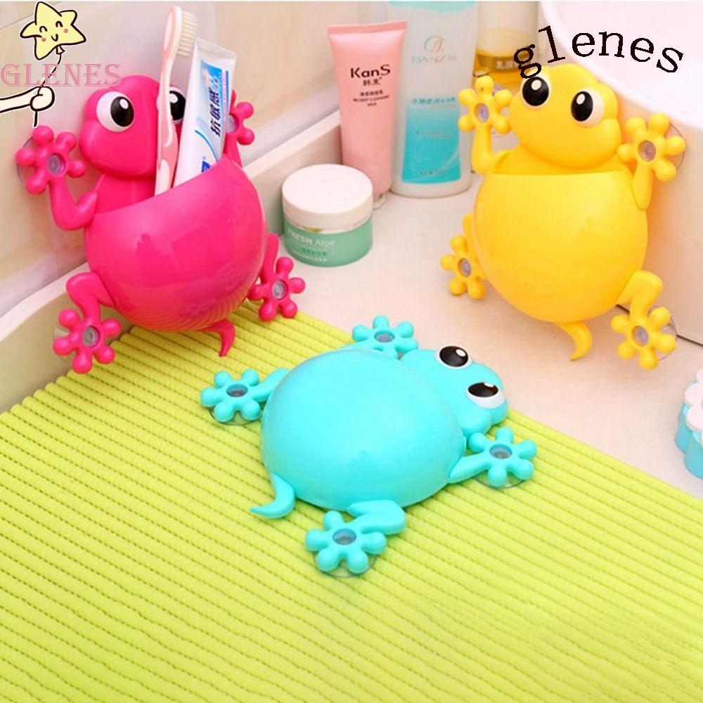 Giá Đỡ Bàn Chải Đánh Răng Gắn Tường Hình Tắc Kè Dễ Thương