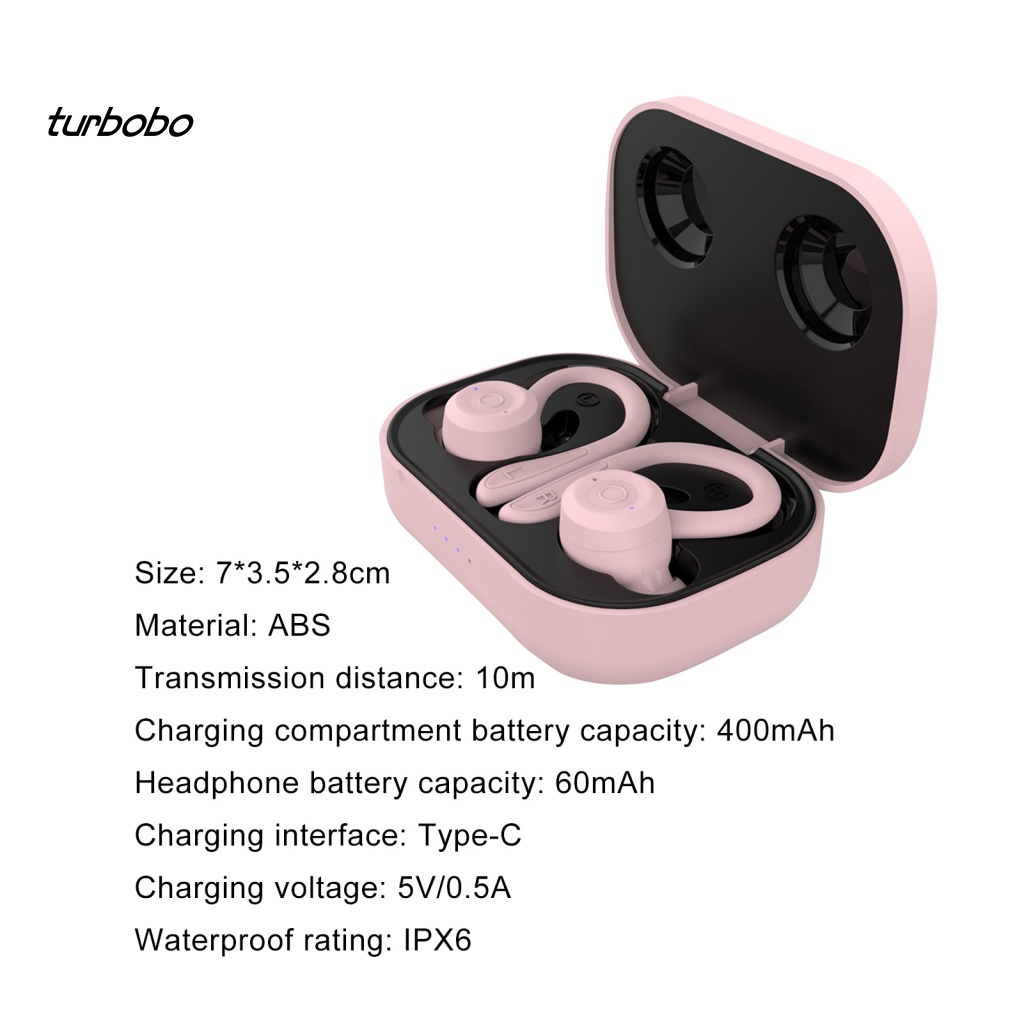 Set 2 Tai Nghe Bluetooth Không Dây MS-T20 5.0 Chống Thấm Nước IPX6 Có Micro Tiện Dụng Khi Tập Thể Thao