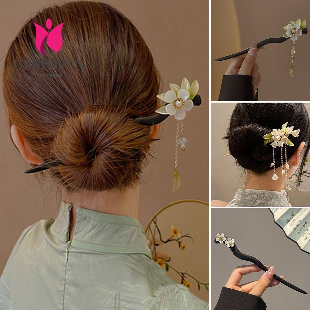 Trâm Cài Tóc Phối Tua Rua Phong Cách Trung Hoa Cổ Điển Thanh Lịch Dành Cho Nữ