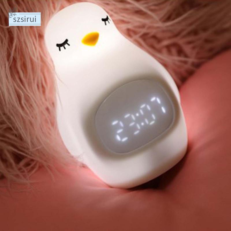 Đồng Hồ Báo Thức Màn Hình Cảm Ứng Điều Khiển Ánh Sáng Dành Cho Trẻ Em