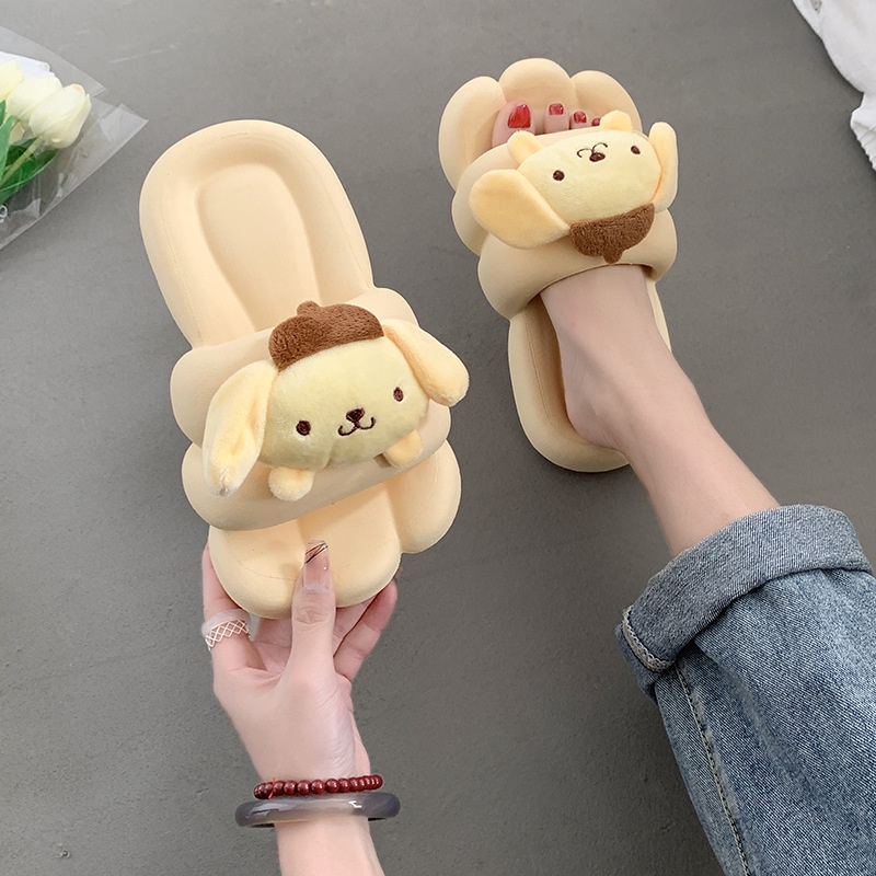 Dép Một Đế Dày Thoải Mái Họa Tiết Hoạt Hình Dễ Thương Cho Nữ
