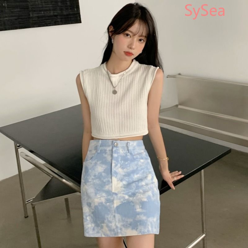 Áo Dệt Kim Không Tay Plus Size Phong Cách Hàn Quốc Cho Nữ