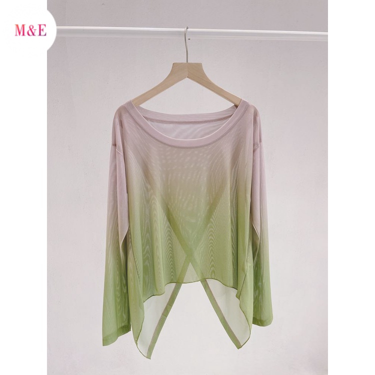 M &amp; E Trang Phục Múa Trung Hoa 2 Dây Đeo Trước Và Sau Màu Gradient Thanh Lịch Rhyme