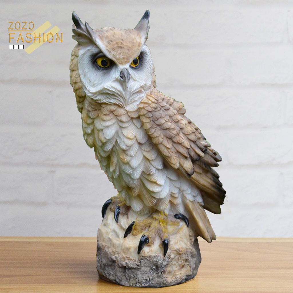 Mô Hình Bù Nhìn Cú Mèo Đáng Yêu Dùng Trang Trí Trong Nhà Và Ngoài Trời