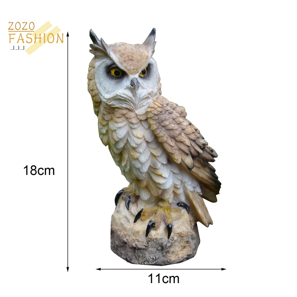 Mô Hình Bù Nhìn Cú Mèo Đáng Yêu Dùng Trang Trí Trong Nhà Và Ngoài Trời