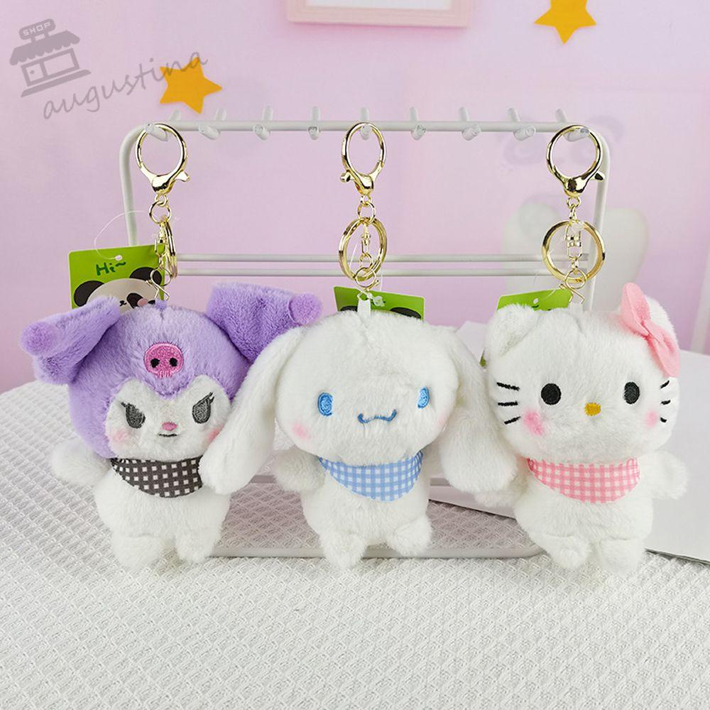 Móc Khóa Hình Đồ chơi nhồi bông Kuromi KT DIY 12cm Dễ Thương