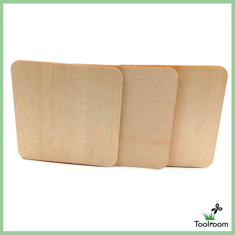 Set 10 Tấm Gỗ Trơn Hình Vuông 7x7cm Làm Đồ Thủ Công DIY Đa Ứng Dụng