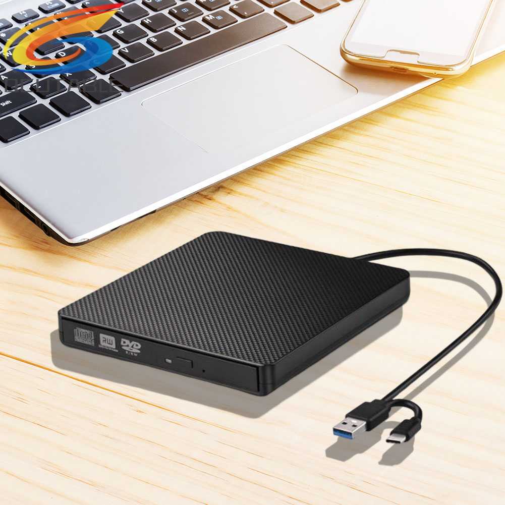 Vỏ Ổ Đĩa Quang Học USB 3.0 Type-C DVD Cho Laptop Notebook