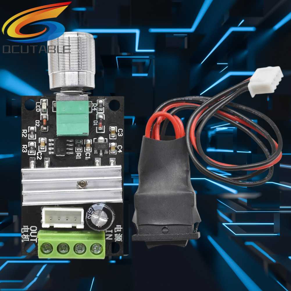 Công Tắc Điều Khiển Tốc Độ Động Cơ DC 6V 12V 24V 28V DC 3A