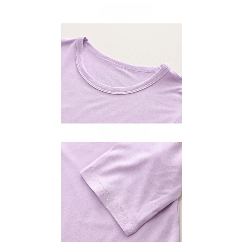 Bộ Đồ Ngủ Tay Lửng Thoáng Mát Cá Tính Cho Mẹ Và Bé 90-180cm