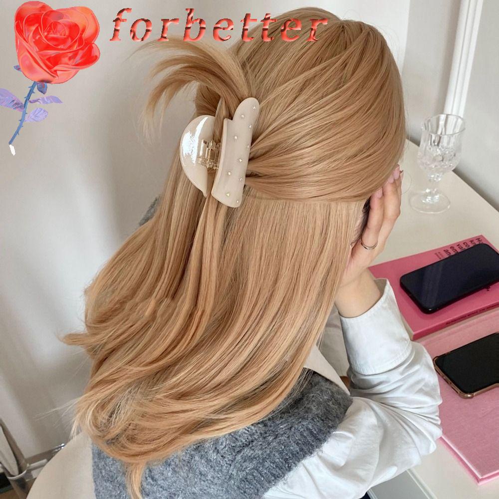 Kẹp Tóc Cỡ Lớn Họa Tiết Hình Học Ngọt Ngào Dễ Thương Cho Nữ