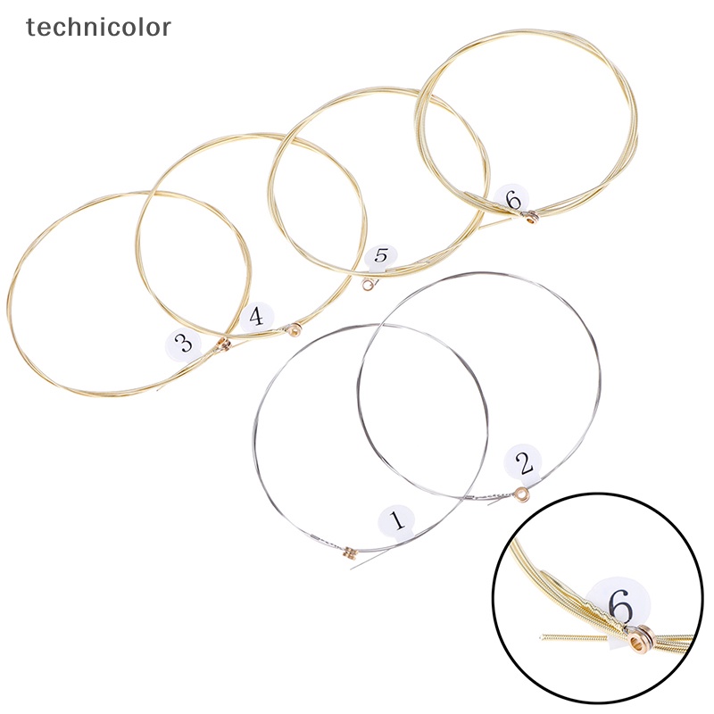 Set 1 / 6 Dây Đàn Ghi Ta Bằng Thép Mạ Niken Chuyên Dụng