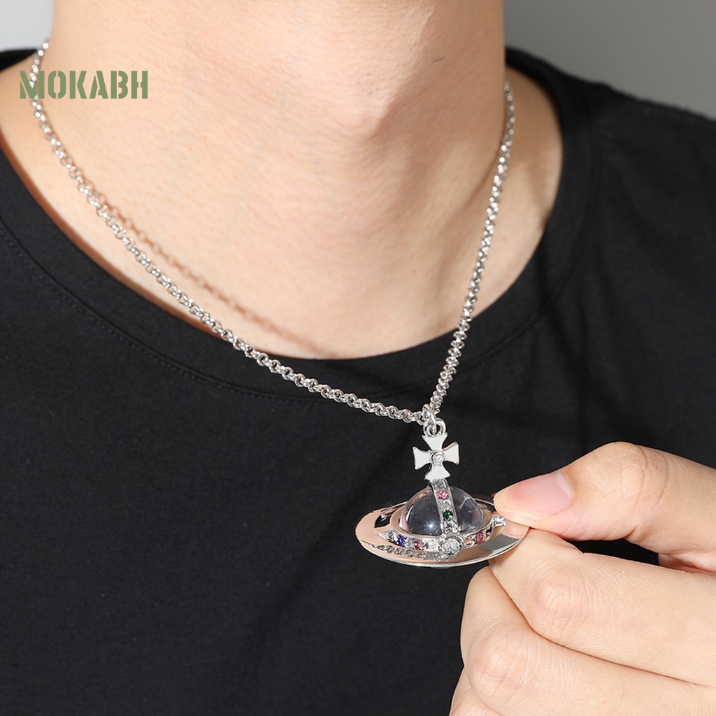 [Mới] Vòng cổ Mặt Hình Hành Tinh Đính Đá Zircon Giả Cao Cấp Cá Tính Dành Cho Nữ