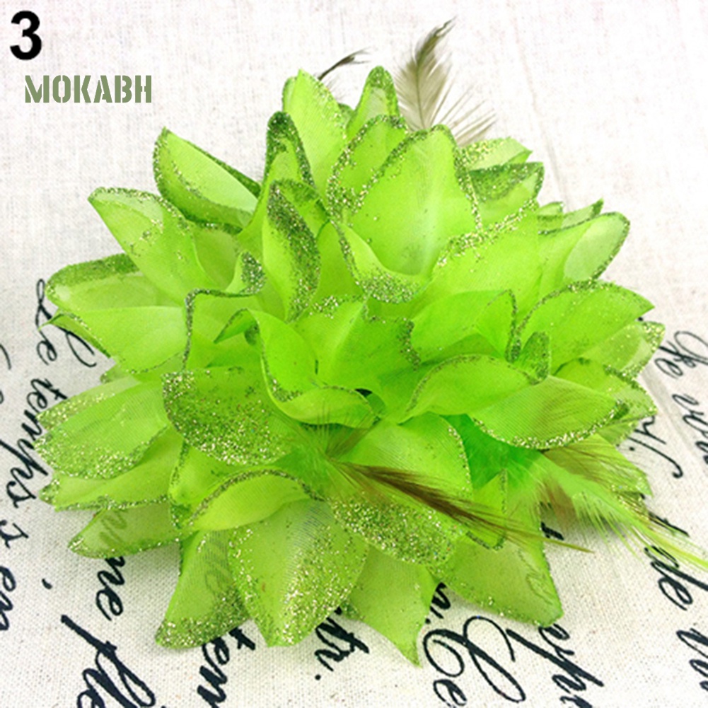 Băng Đô Cài Tóc Co Giãn Đính Hoa Trang Trí Dành Cho Cô Dâu