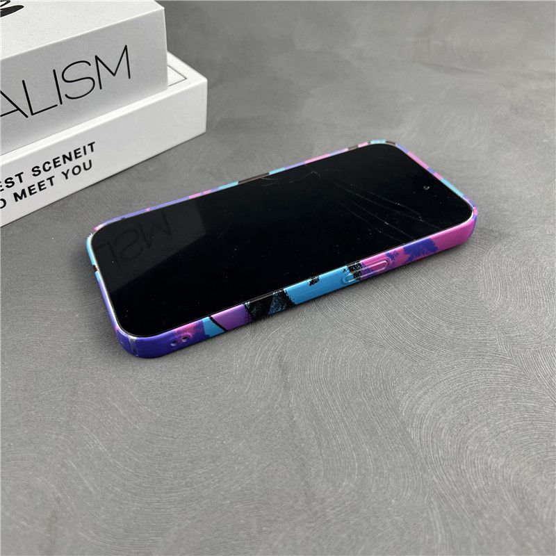Ốp Điện Thoại Cứng Họa Tiết Graffiti Cho iPhone1312max 11 14pro Gengar QTV2