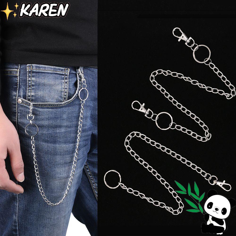 Móc Khóa Kim Loại Phong Cách Punk