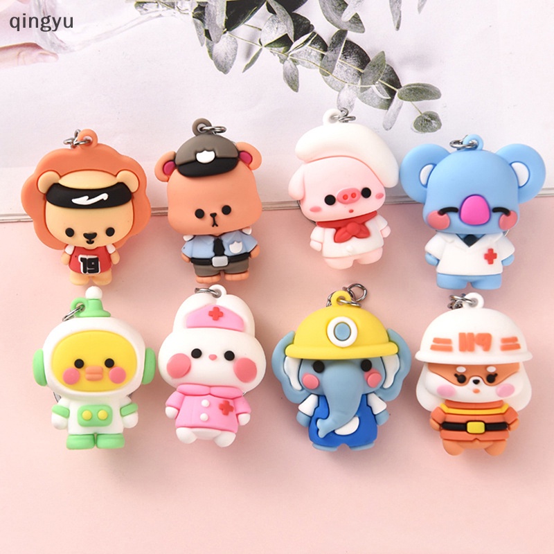 Móc Khóa Hình Búp Bê Hoạt Hình Bằng Nhựa Mềm Sáng Tạo