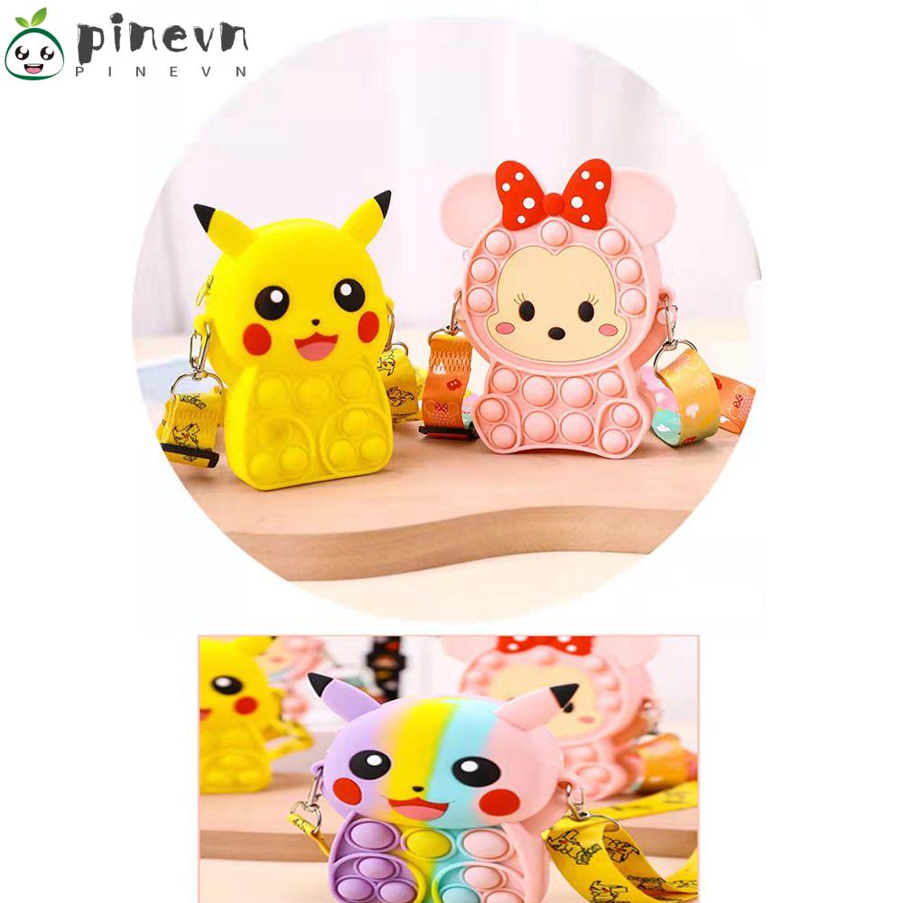 Túi Đeo Vai Minika Bằng Silicone Đựng Tiền Xu Chống Căng Thẳng