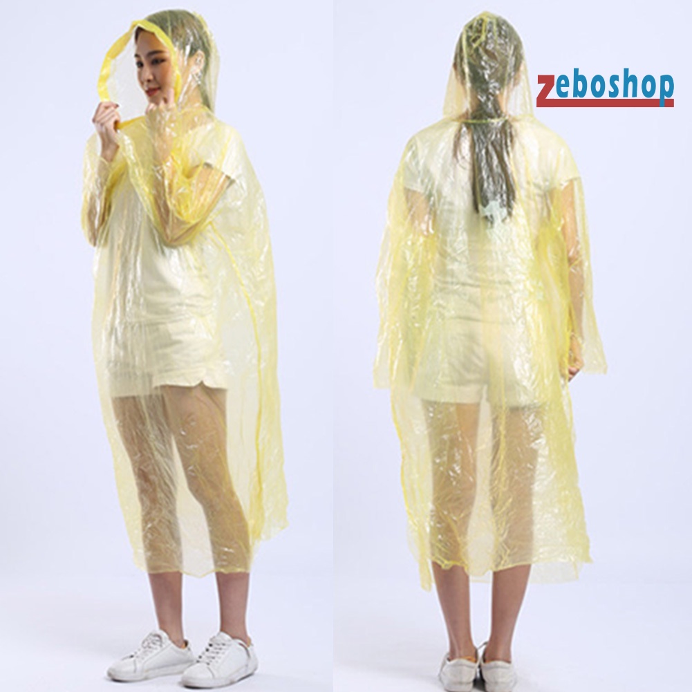 Set 5 Áo Mưa Có Mũ Trùm Dùng Một Lần Chống Nước Thích Hợp Cho Các Hoạt Động Ngoài Trời