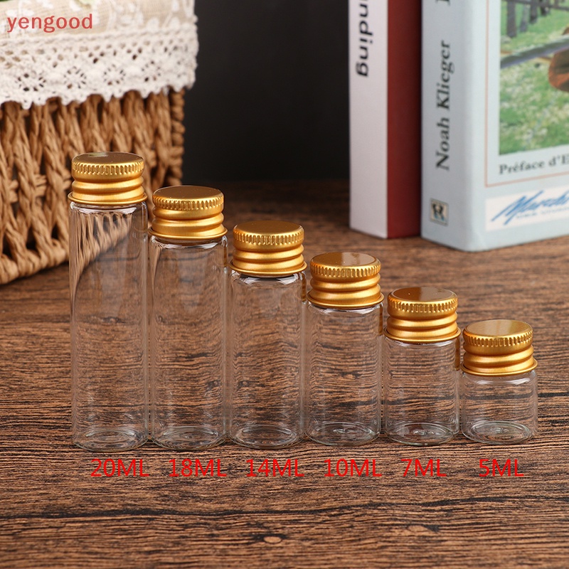 Set 10 Lọ Thủy Tinh Đựng Điều Ước 5 / 7 / 10 / 14 / 18 / 20ML Tiện Dụng