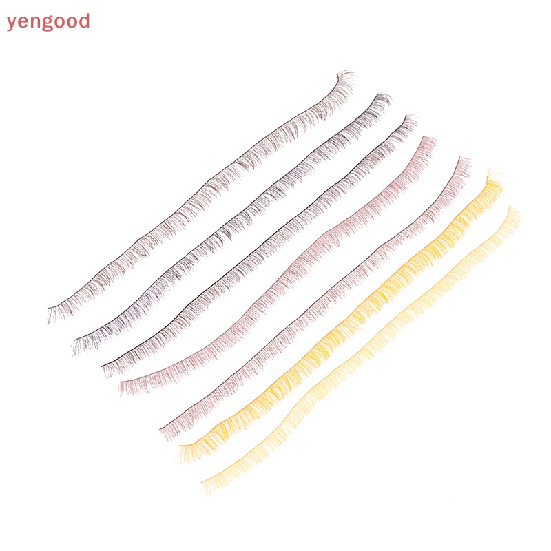 Set 5 Cặp Lông Mi Giả Màu Đen / Vàng / Nâu Dành Cho Búp Bê