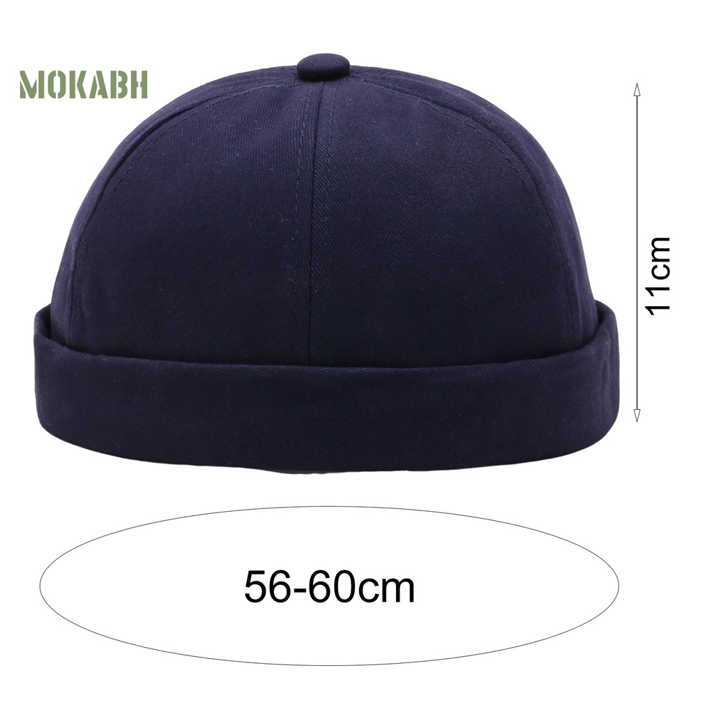 Mũ Beanie Màu Trơn Thoáng Khí Không Vành Phong Cách Hip Hop Đường Phố Cho Nam Và Nữ [Mok Abh]